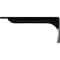 Ekena Millwork Embrey Steel Bracket, Powder Coated Black 2"W x 12"D x 5 1/4"H BKTM02X12X05EBPBL - alternate 4